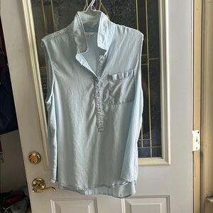 Time and Tru Blue Sleeveless Top